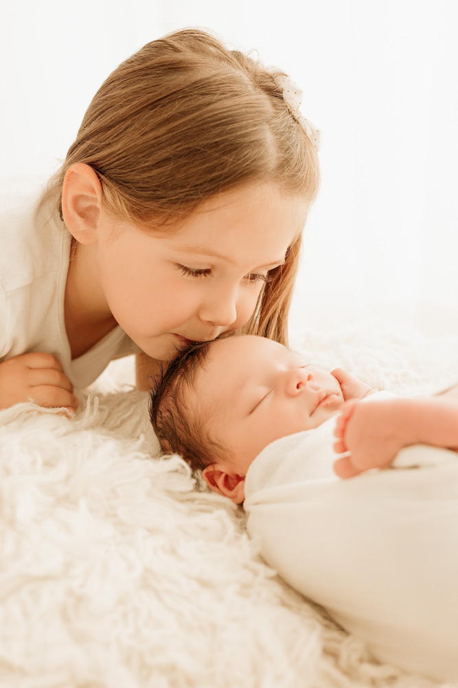 seance photo bébé à tours avec aînée